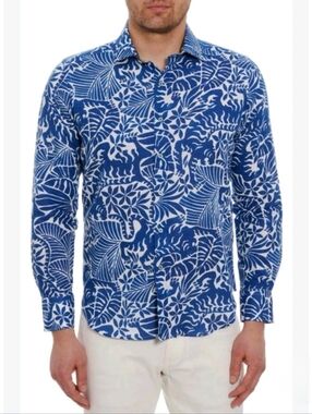 NWT Robert Graham Cake By The Ocean Shirt. Size XXL